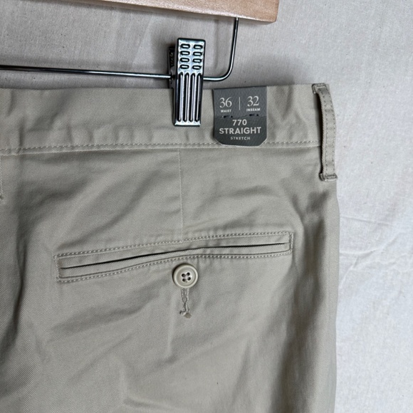 J. Crew Men's Khaki 770 Straight Pants Size 36W X 32L NWT - Picture 4 of 8